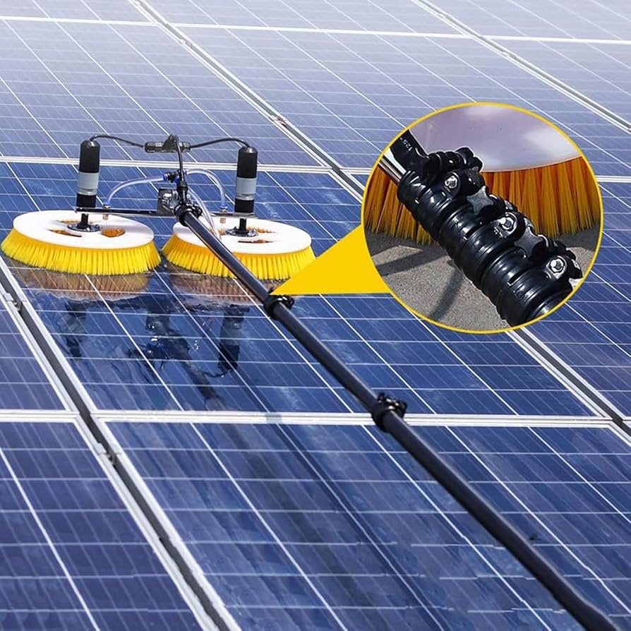 Why Should You Use a Special Brush Instead of a Regular Mop to Clean Your Solar Panels?